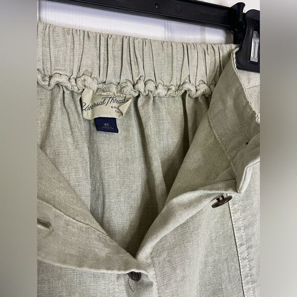 Universal Thread Women's Button-Front Utility A-Line Midi Skirt - Green size xs - Picture 4 of 5